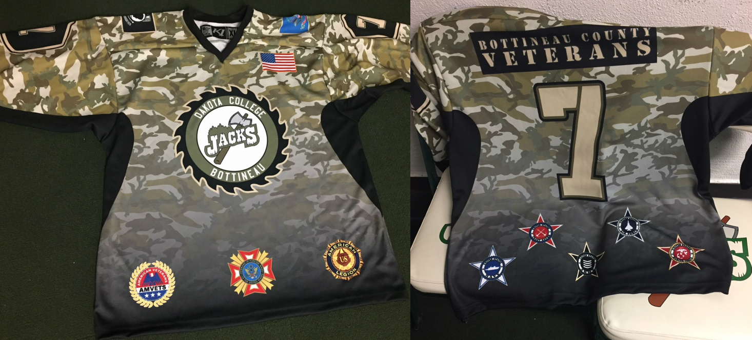 Jacks are auctioning off these special jerseys honoring our military.