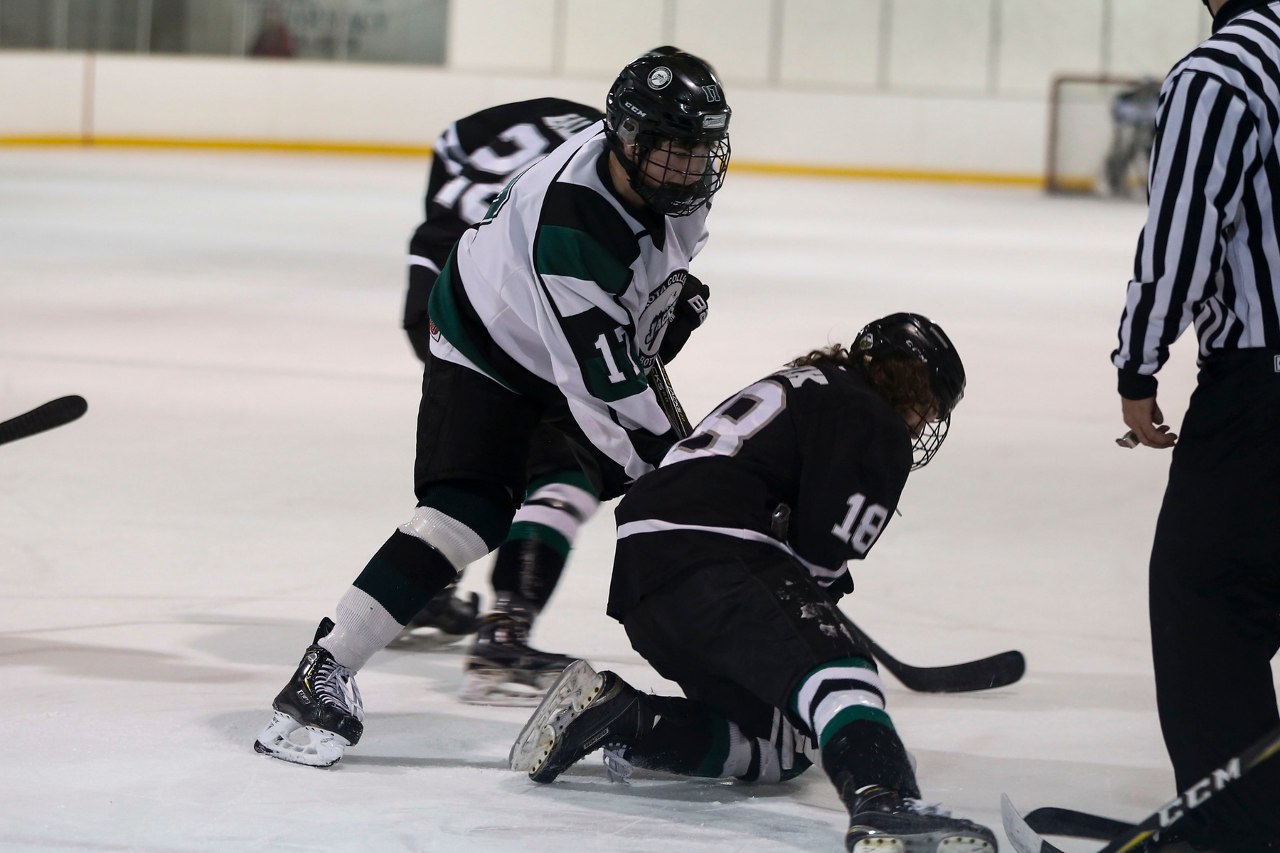 Kyle peters picked up 2 goals and 1 assist against the University of Providence Monday January 7th at the Lumberdome.