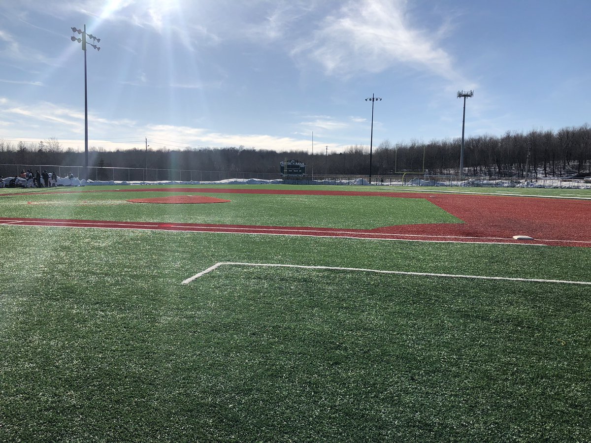 The turf field in Proctor, MN was nice and clear on Saturday.