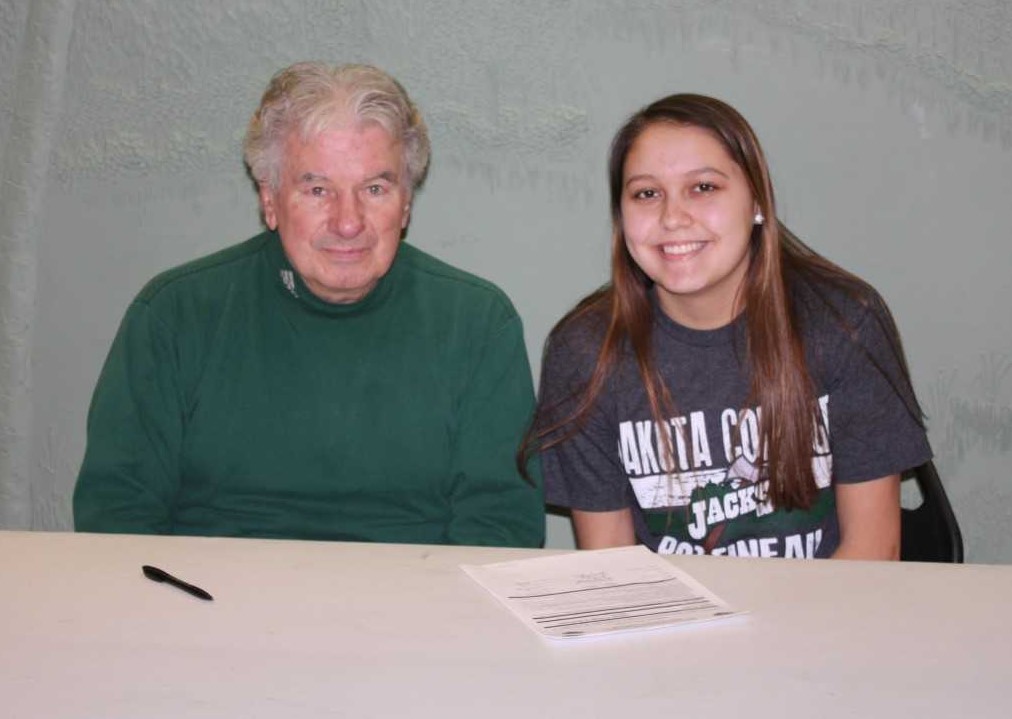 DCB Softball Coach Mike Getzloff and Taylor