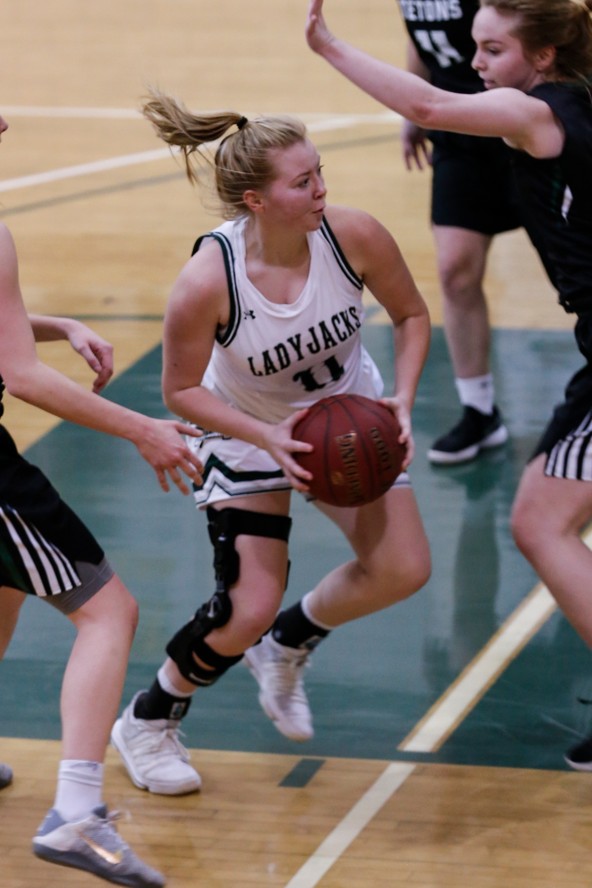 Sophomore Victoria Obergfell dropped in 23 points to lead DCB to a 55-54 victory over Williston State College on Thursday night in Williston.