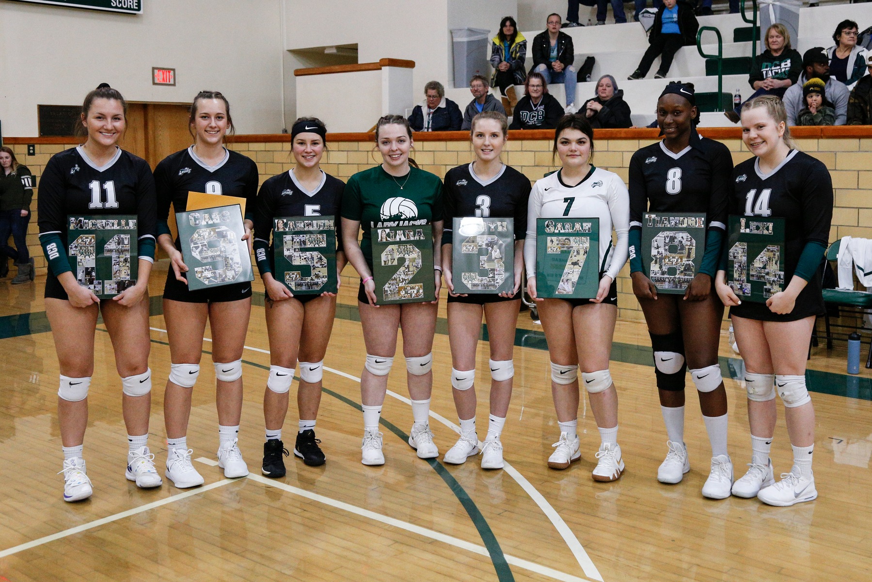 The 2019 DCB Volleyball sophomores were recognized on Monday at the Woodshed.  It was the final match for these 8 sophomores in a DCB uniform.